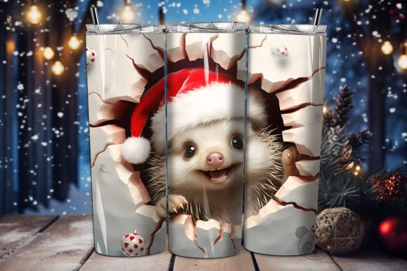 3D Hedgehog Tumbler Wrap Sublimation Guide