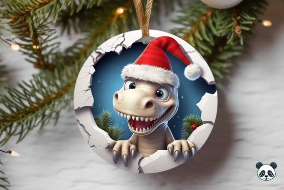 Baby T-Rex 3D Christmas Ornament