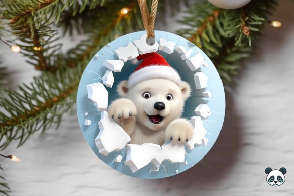 Bringing Arctic Charm to Life: The Polar Bear Cub 3D Christmas Ornament