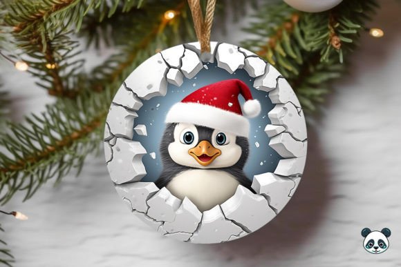 Bringing Winter Whimsy to Life with the Penguin Chick 3D Christmas Ornament Design