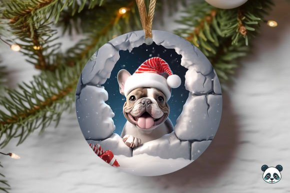 Bulldog 3D Christmas Ornament: A Creative and Practical Design for Sublimation Printing