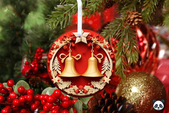 Christmas Bells 3D Ornament: Sublimation Design Guide