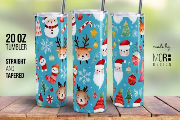 Christmas Pattern Tumbler Wrap PNG 2: A Festive and Versatile Design for Your Tumblers