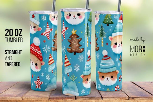 Christmas Pattern Tumbler Wrap PNG 4: A Creative Solution for Holiday Beverage Containers