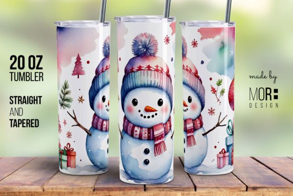 Christmas Snowman Tumbler Wrap PNG 1: A Festive Solution for Custom Tumbler Designs
