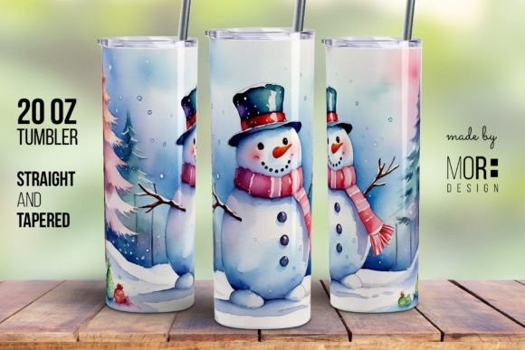 Christmas Snowman Tumbler Wrap PNG 2: A Festive Solution for Custom Tumbler Designs