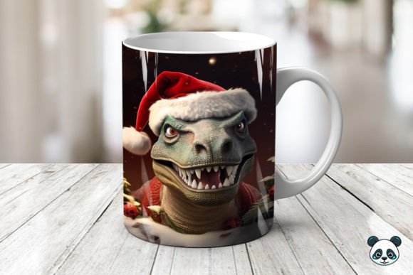 Christmas T-Rex 3D Mug Wrap Sublimation: A Festive and Creative Solution for Custom Mugs
