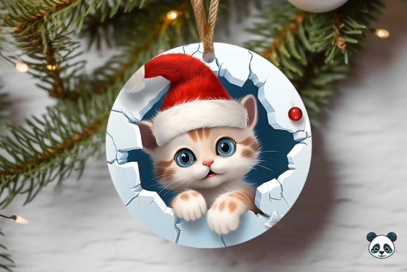 Crafting Festive Memories with a Kitten 3D Christmas Ornament Design