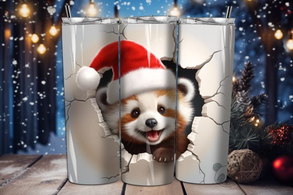 Creating Stunning Custom Drinkware with a 3D Red Panda Cub Tumbler Wrap