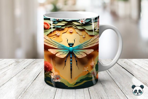 Dragonfly 3D Mug Wrap Sublimation: A Creative Solution for Custom Drinkware