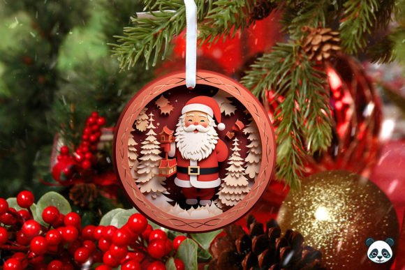 Elevating Holiday Merchandise with the Santa Claus 3D Christmas Ornament Design