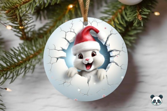 Evaluating the Bunny 3D Christmas Ornament Sublimation Design for Holiday Production