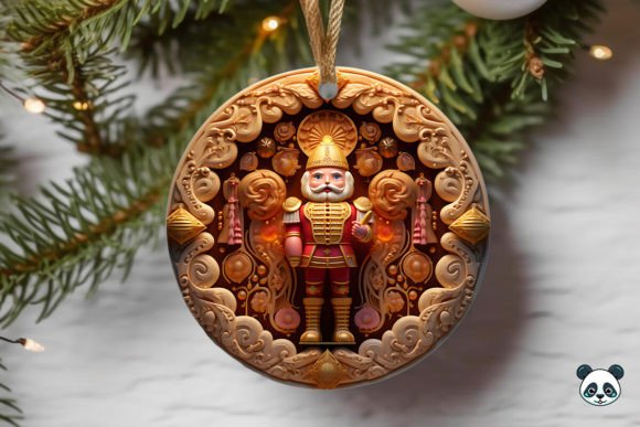 Gold Nutcracker 3D Christmas Ornament: A Versatile Design for Creative Projects