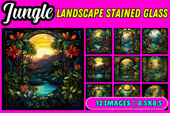 Integrating Jungle Landscape Stained Glass into Your Creative Workflow