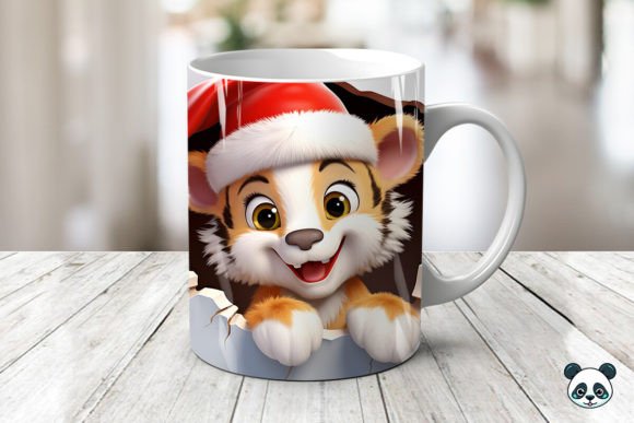 Strategic Branding with 3D Tiger Cub Mug Wrap Sublimation